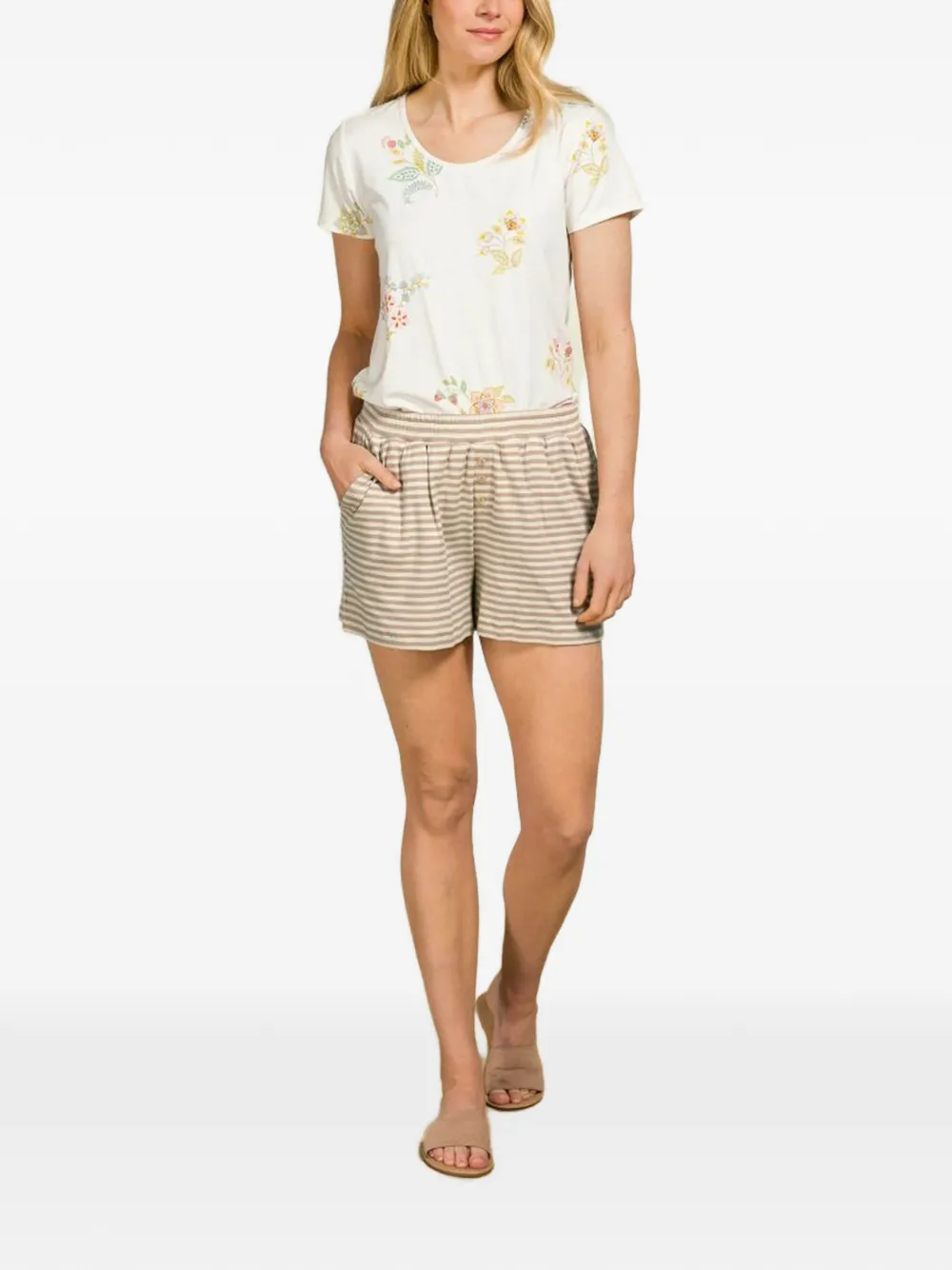  Pip Studio Bobi Striped Shorts - Neutrals 