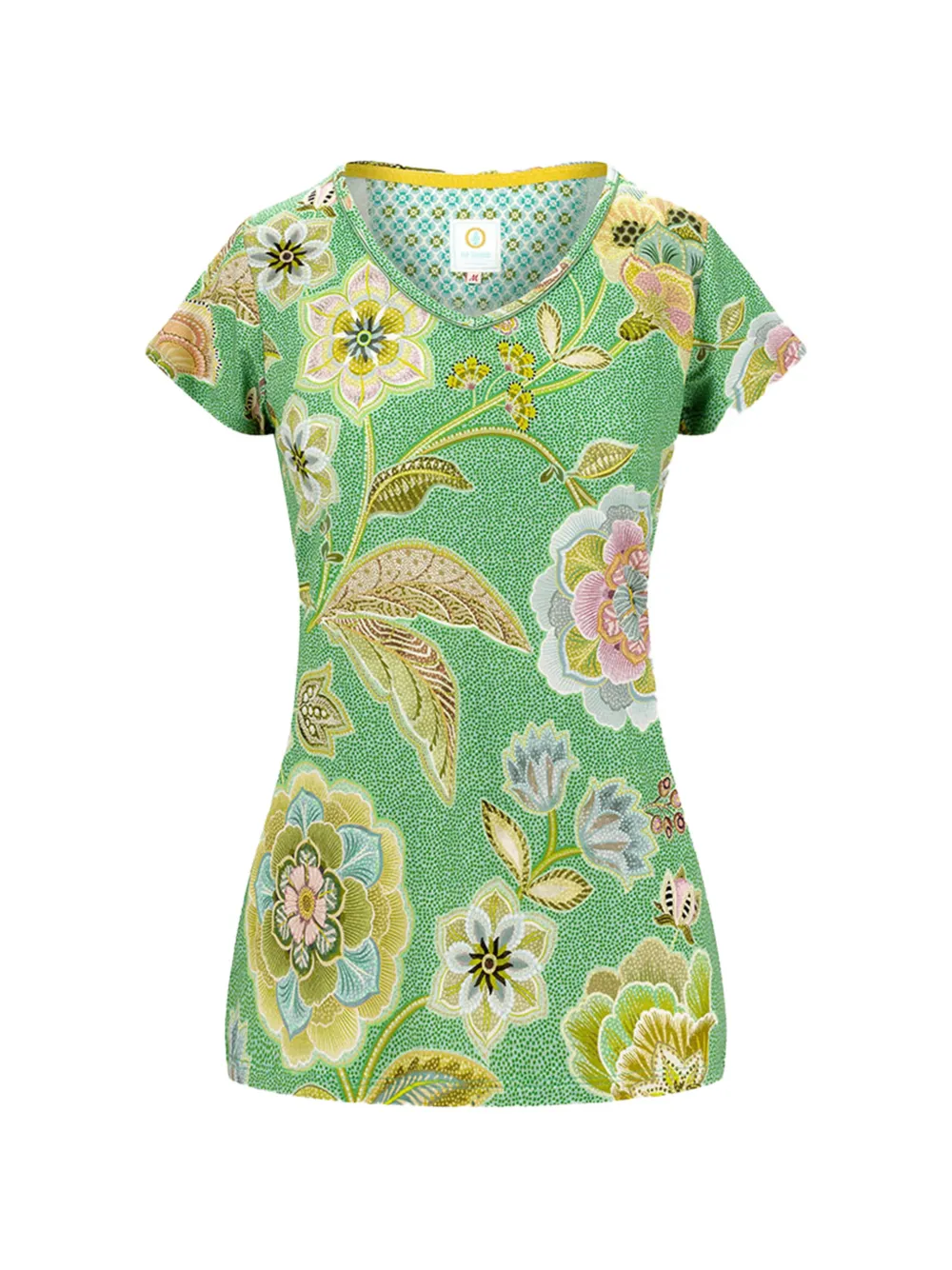 PIP STUDIO V-neck floral-print T-shirt - Verde