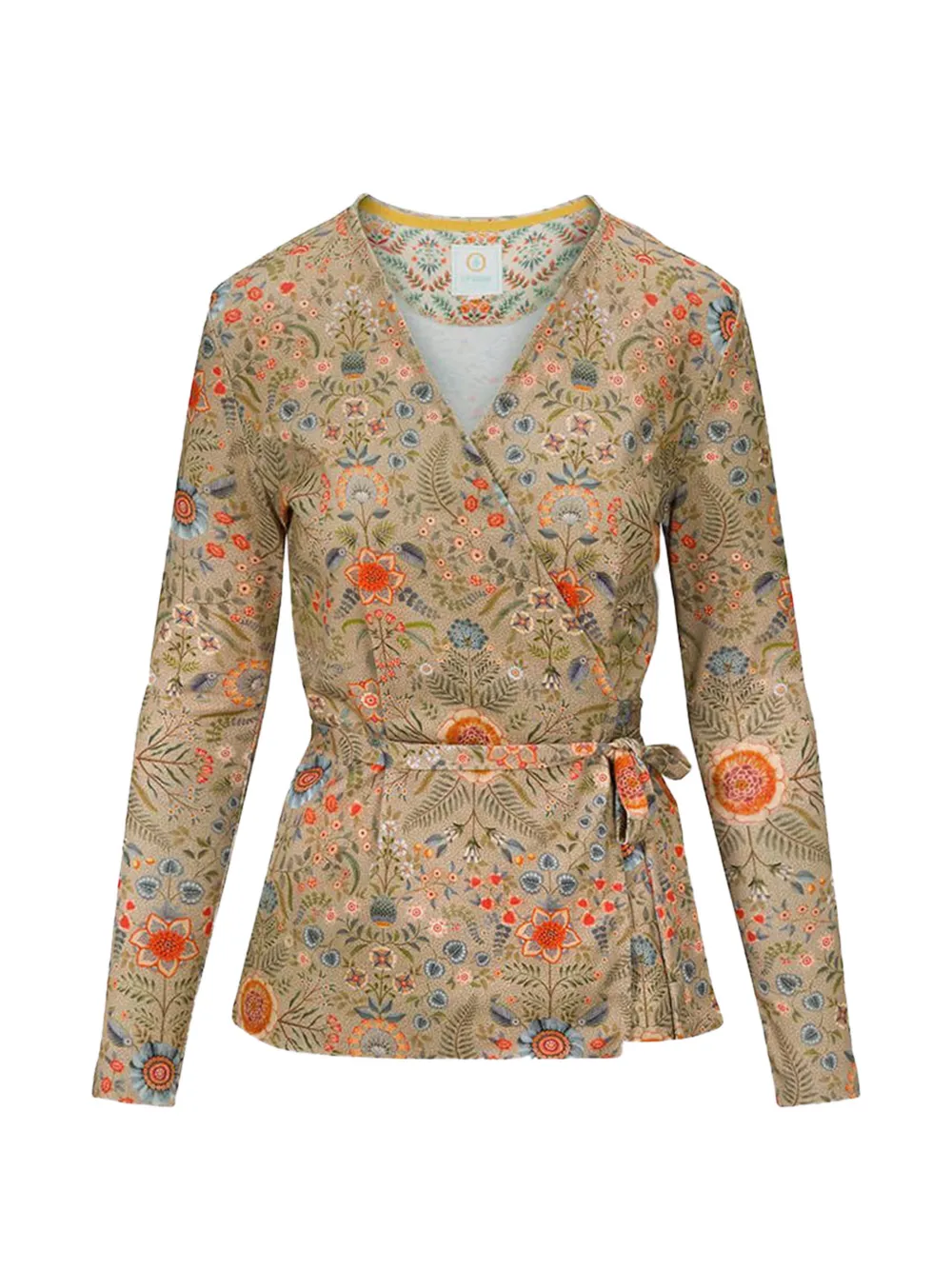 PIP STUDIO Teagan floral tie-fastening cardigan - Nude