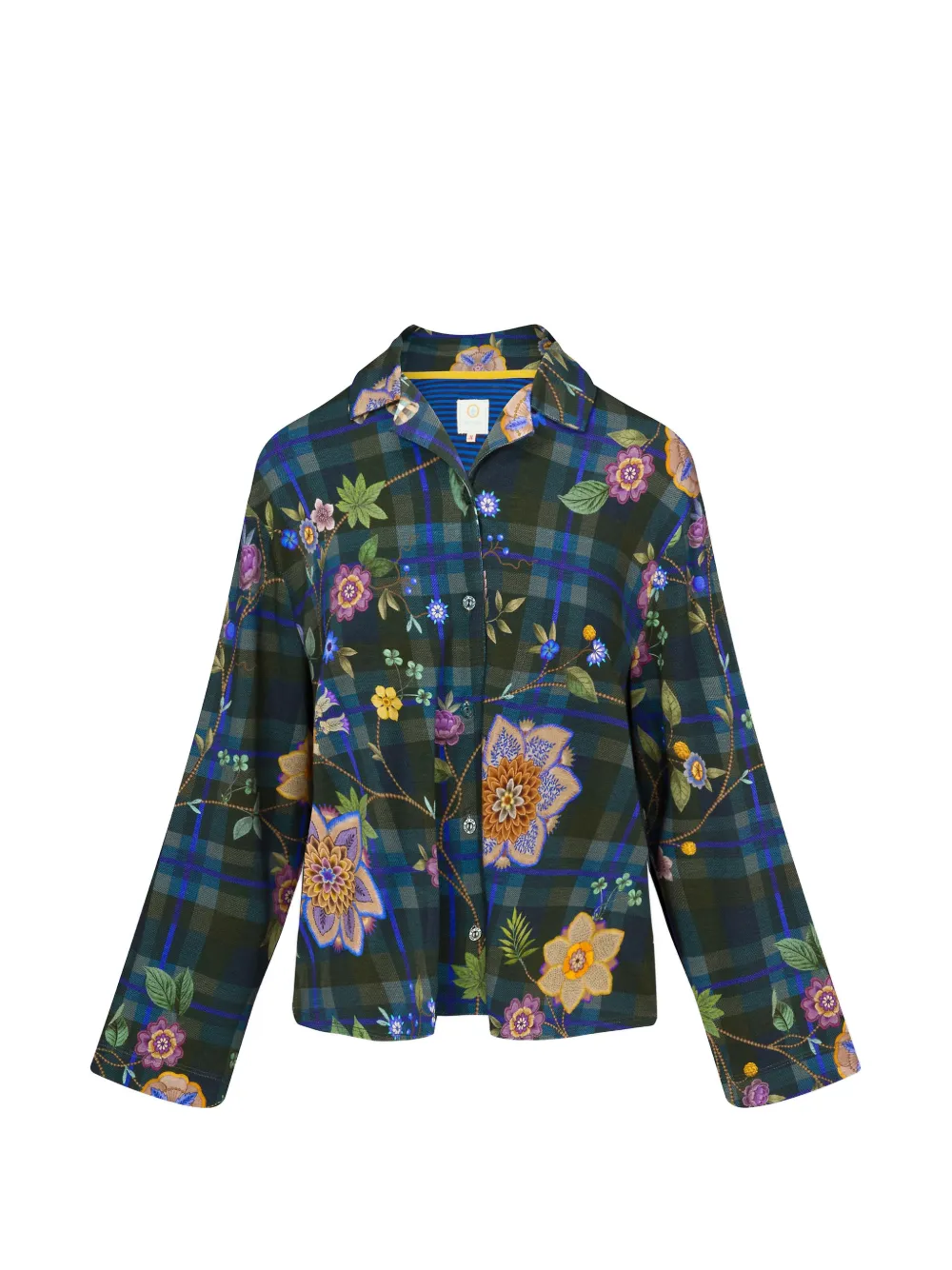 PIP STUDIO floral long-sleeve shirt - Verde