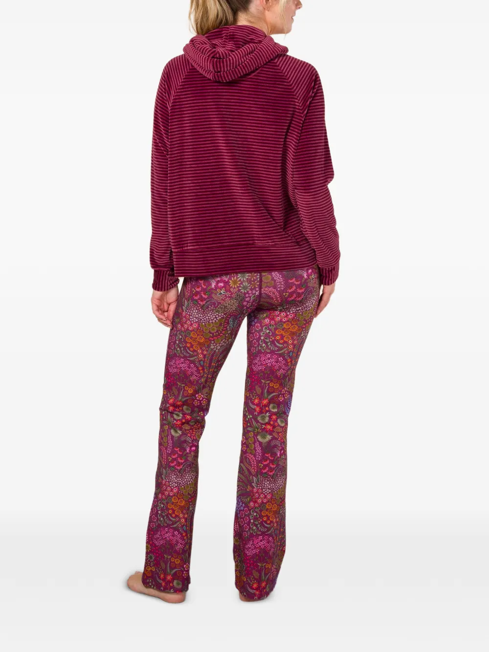  Pip Studio Tamari Velvet Hoodie - Red 