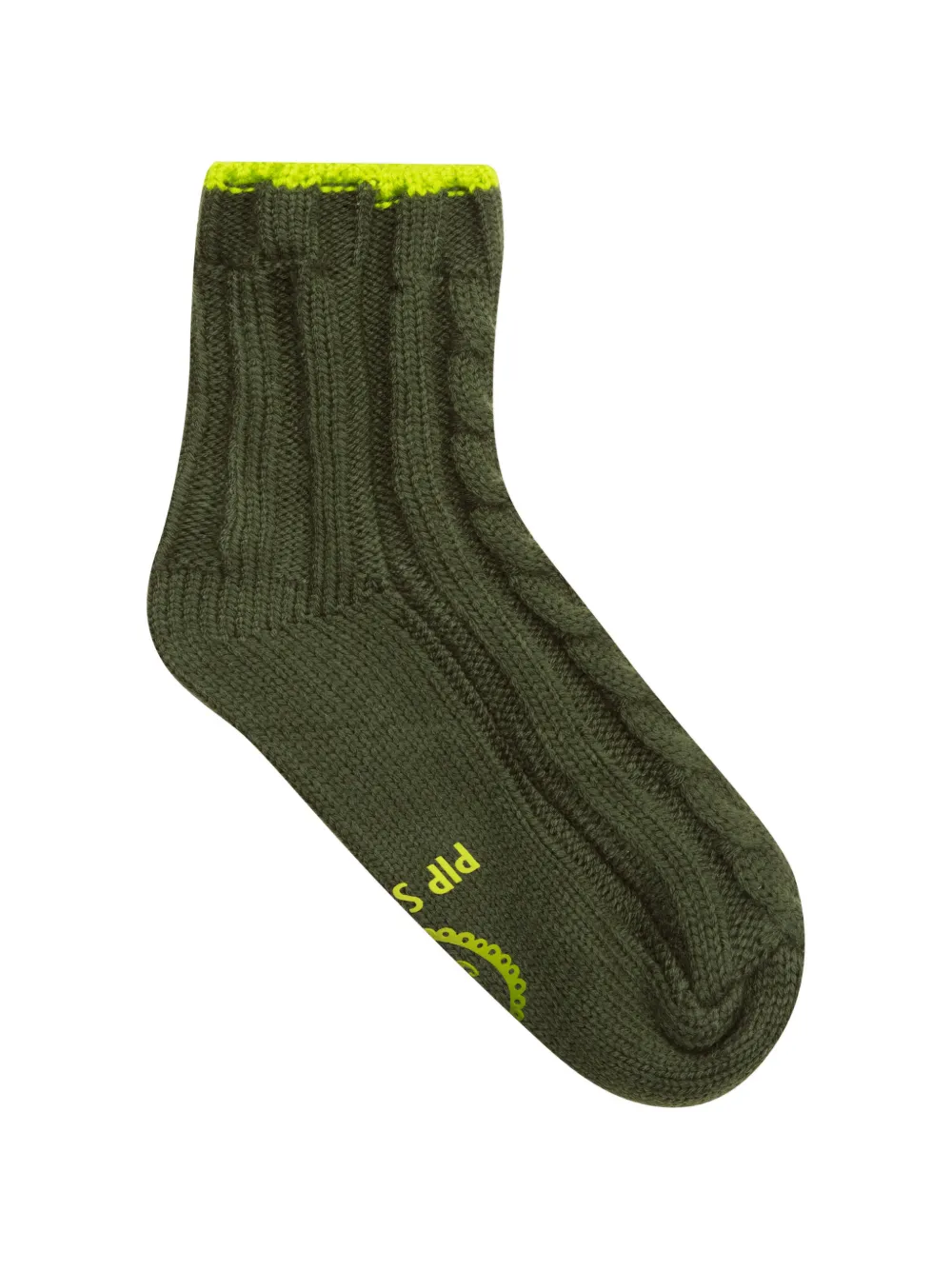  Pip Studio Cable-knit Socks - Green 