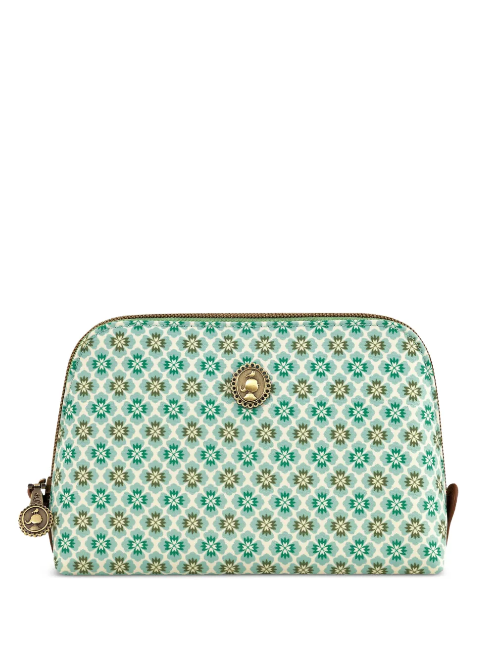 PIP STUDIO Trousse make up con stampa a fiori - Verde