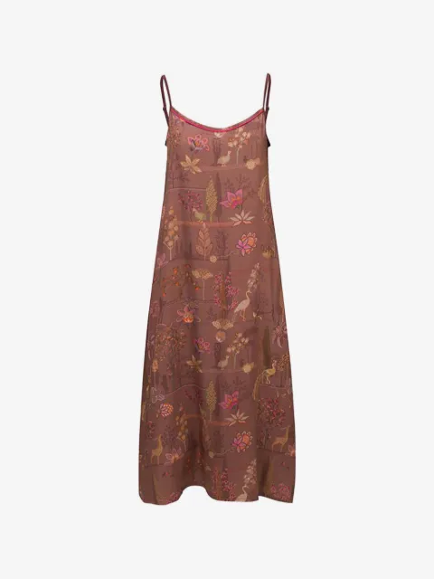 PIP STUDIO vestido de noche con estampado floral