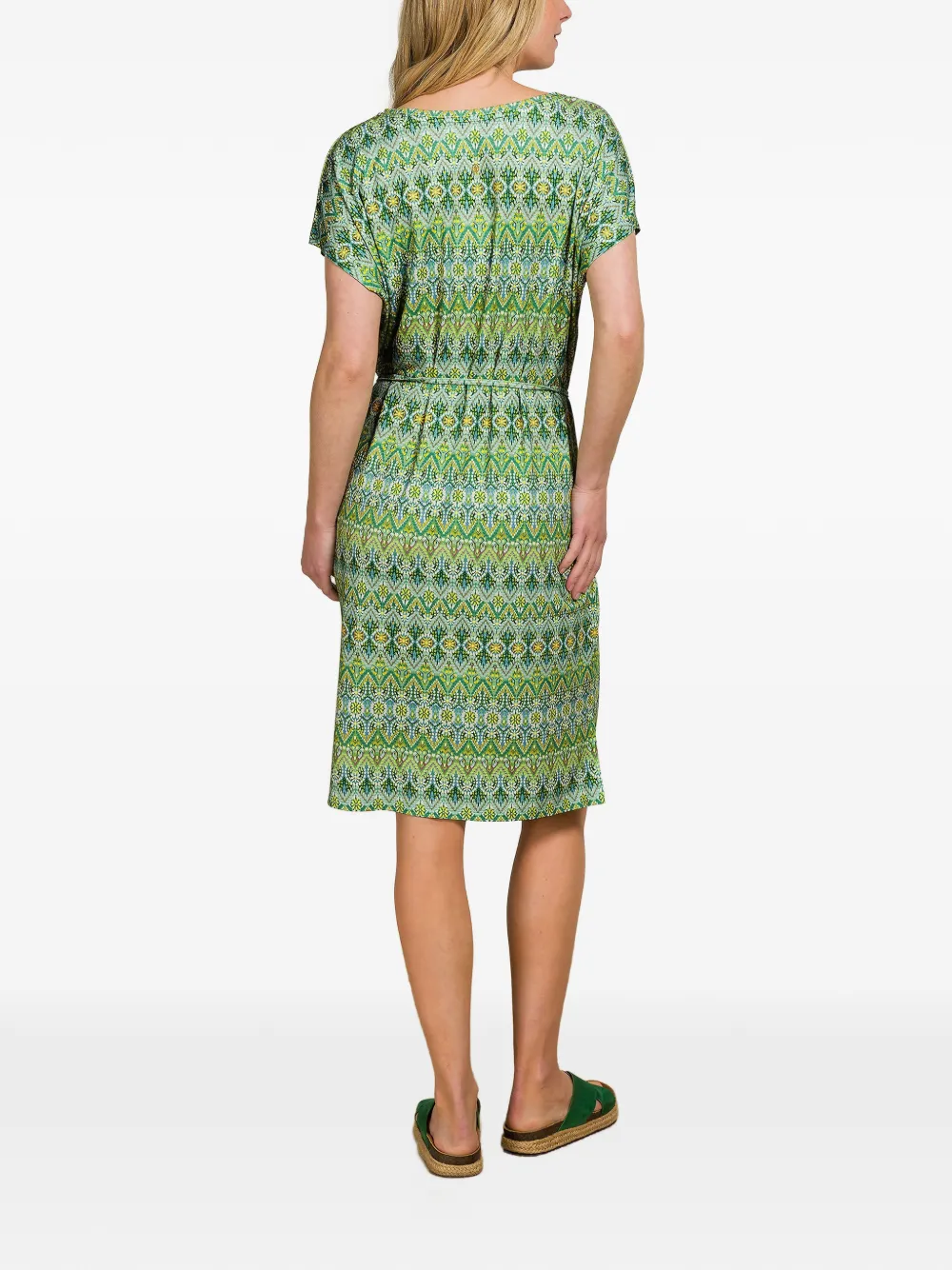  Pip Studio Ashanti Patterned Tie-waist Top - Green 