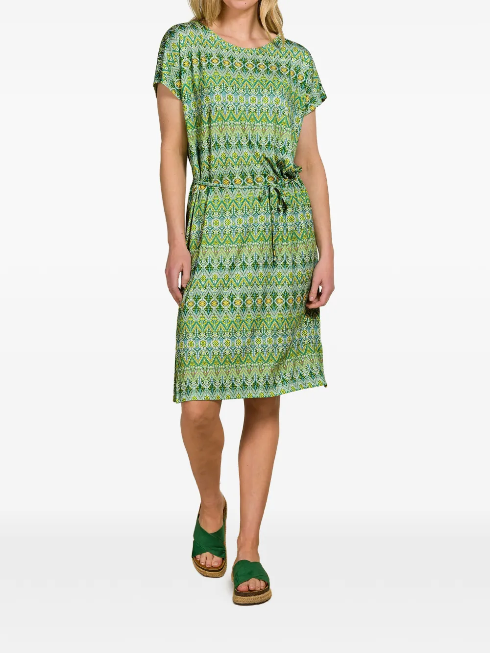  Pip Studio Ashanti Patterned Tie-waist Top - Green 