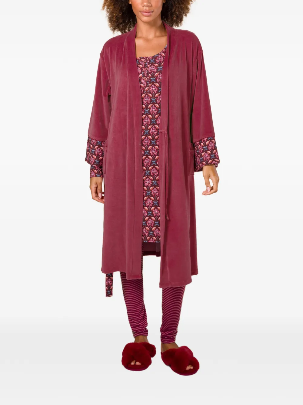  Pip Studio Desiree Long-sleeve Nightdress - Red 