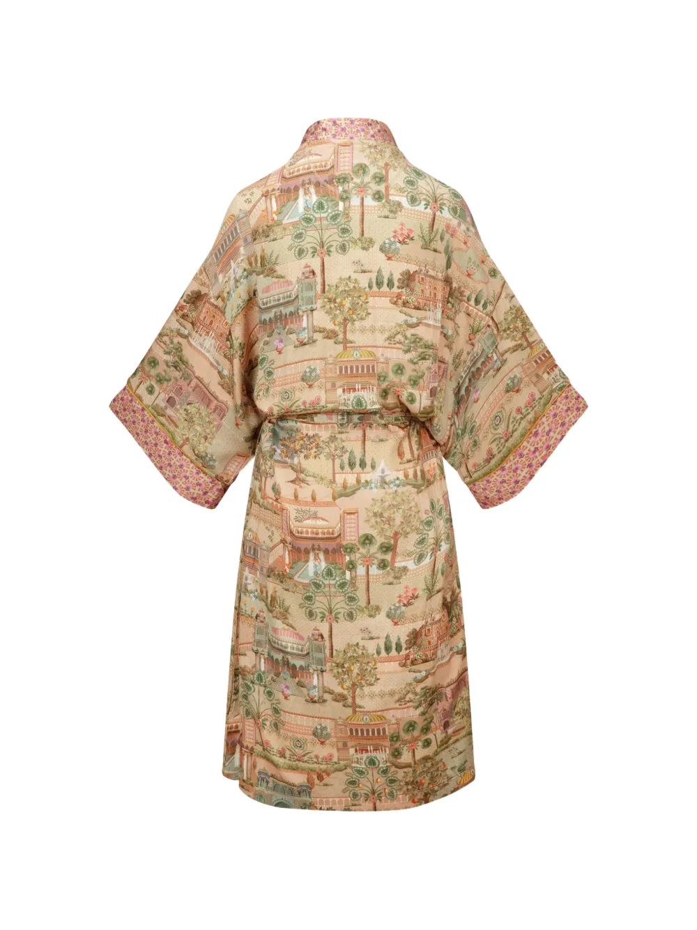 Printed Belted Dressing Gown