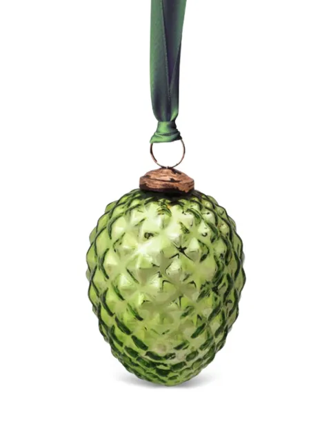 PIP STUDIO glass pine cone green ornament