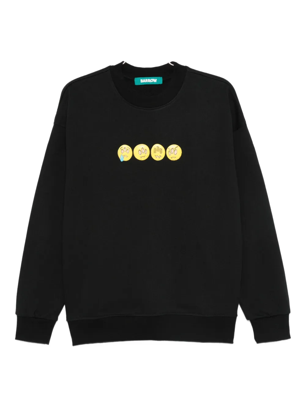 BARROW graphic-print crew-neck sweatshirt | Black | Image 1