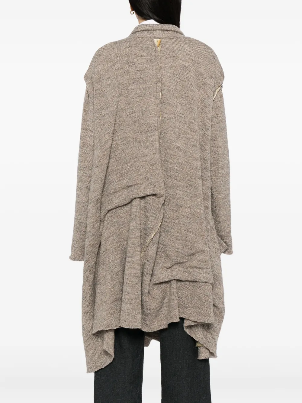 Chiahung Su Dyed Wool Coat In Gray