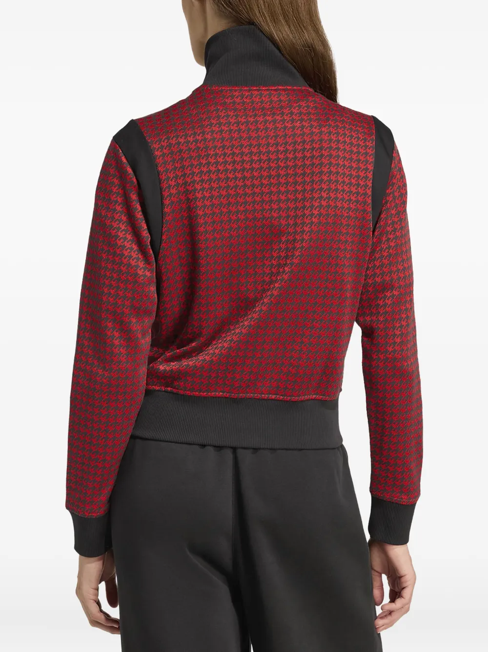 adidas houndstooth-pattern zip-up top | Sweaters | Image 2