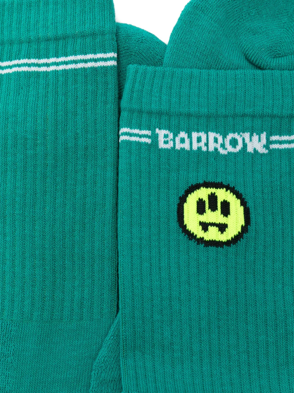 Barrow Smiley Socks In Green