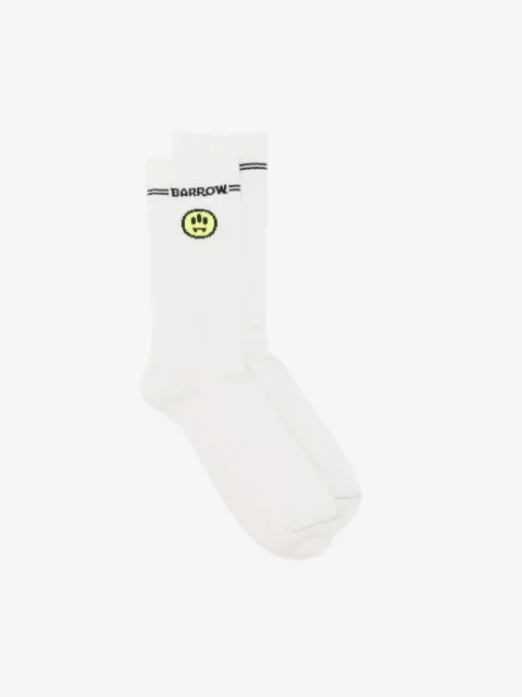 BARROW intarsia-knit logo socks