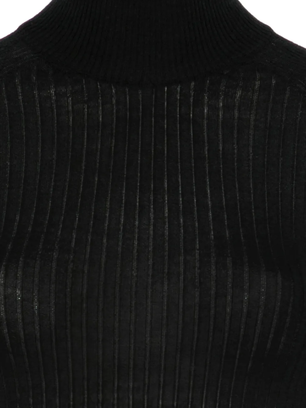 SA SU PHI Geribbelde coltrui Zwart