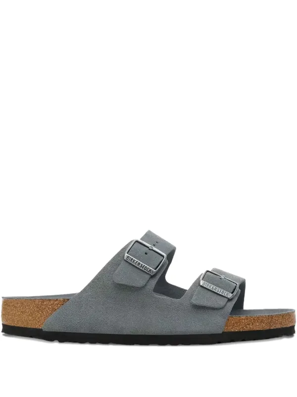 Birkenstock グレー スエード サンダル 44 28.5 Birkenstock ダブルストラップ スエードサンダル | グレー | FARFETCH JP
