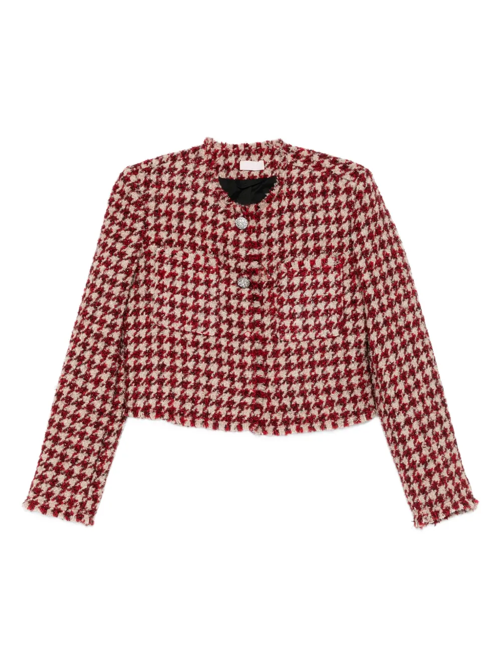 LIU JO houndstooth tweed jacket | Neutrals | Image 1