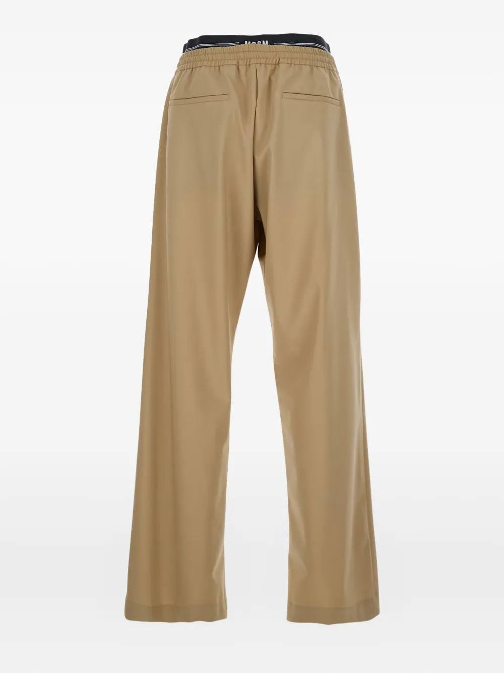 MSGM elastic-waistband trousers - Beige