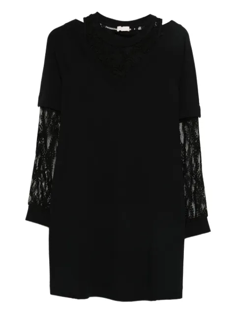 LIU JO laced knitted dress