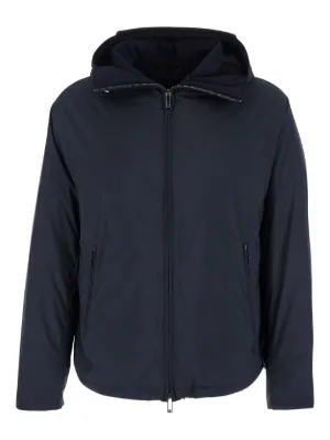 Emporio Armani Travel Essentials Hooded Jacket | Blue | FARFETCH
