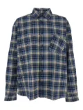ERL check-pattern shirt - Blue