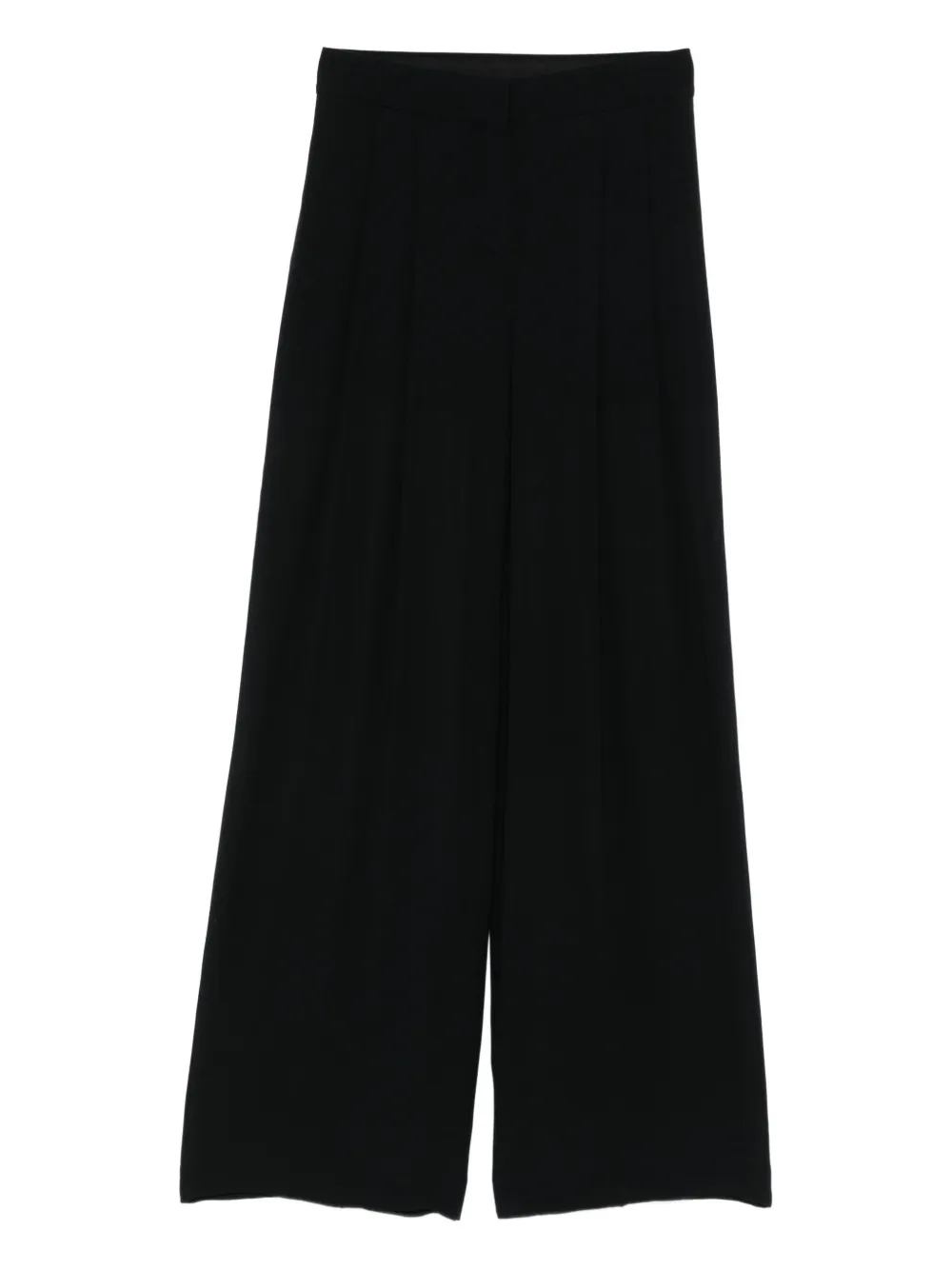 Alberta Ferretti Pleated Pants In Black