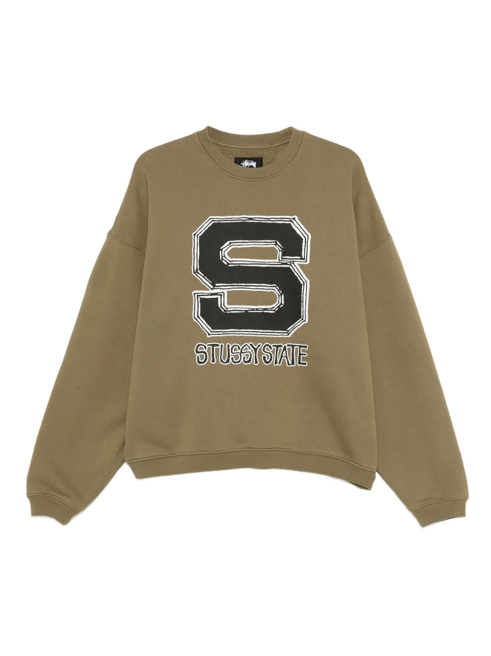 Stüssy sudadera con logo estampado | verde | Image 1