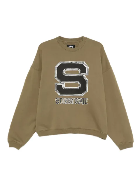 Stüssy sudadera con logo estampado