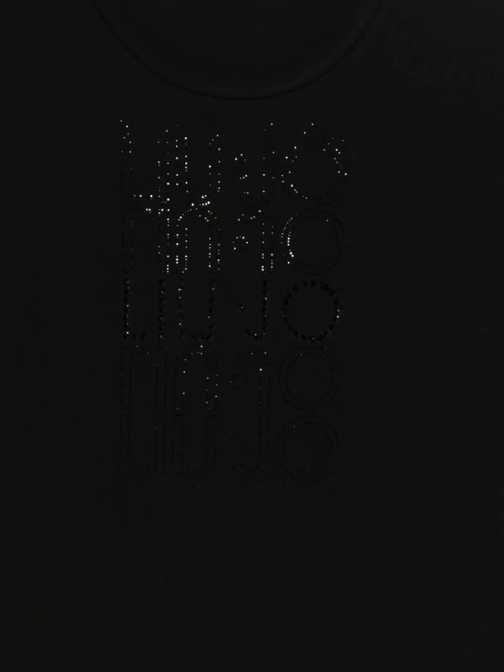 Liu •jo Crew-neck Long Sleeve T-shirt In Black
