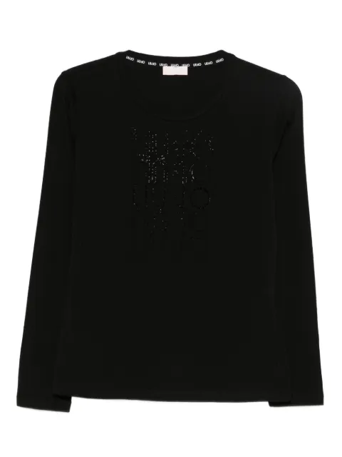 LIU JO playera manga larga con cuello redondo