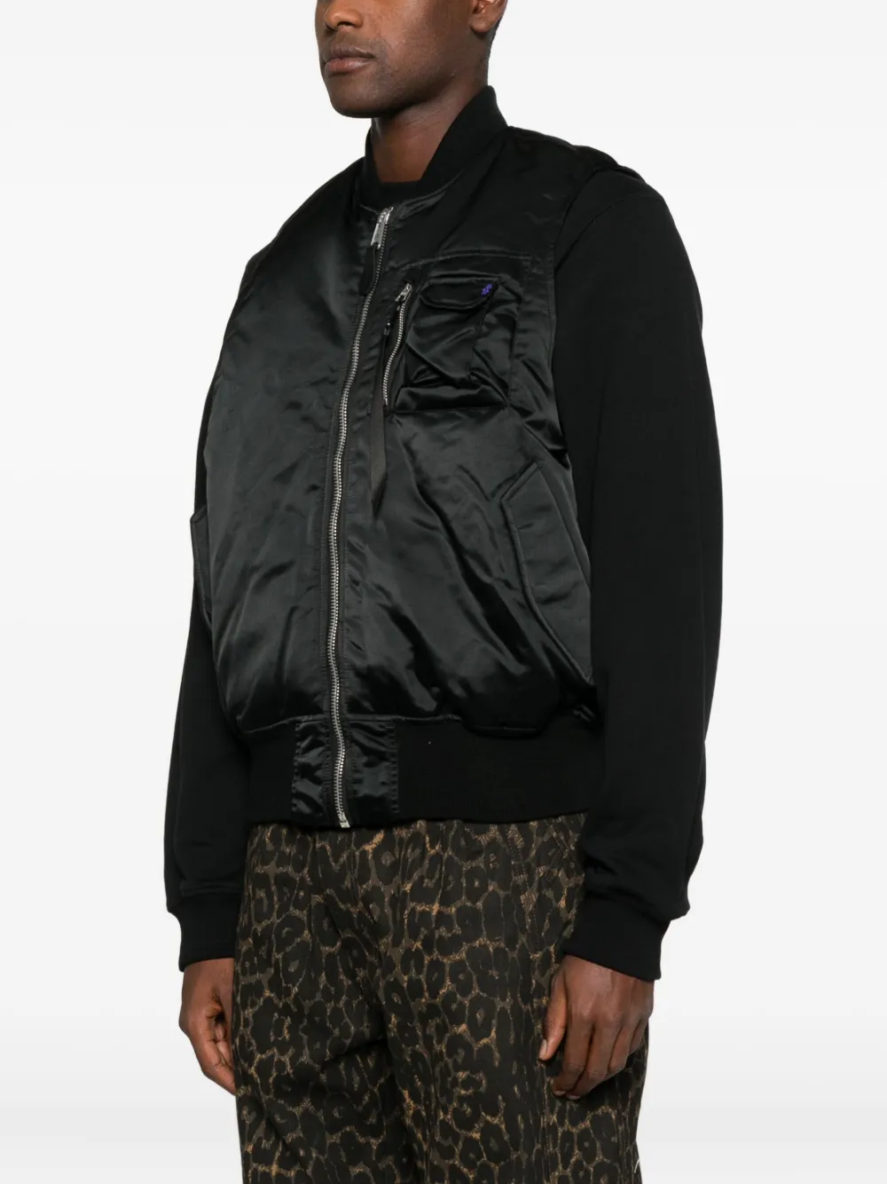 Alpha Industries Jack met rits met honkbalkraag Zwart