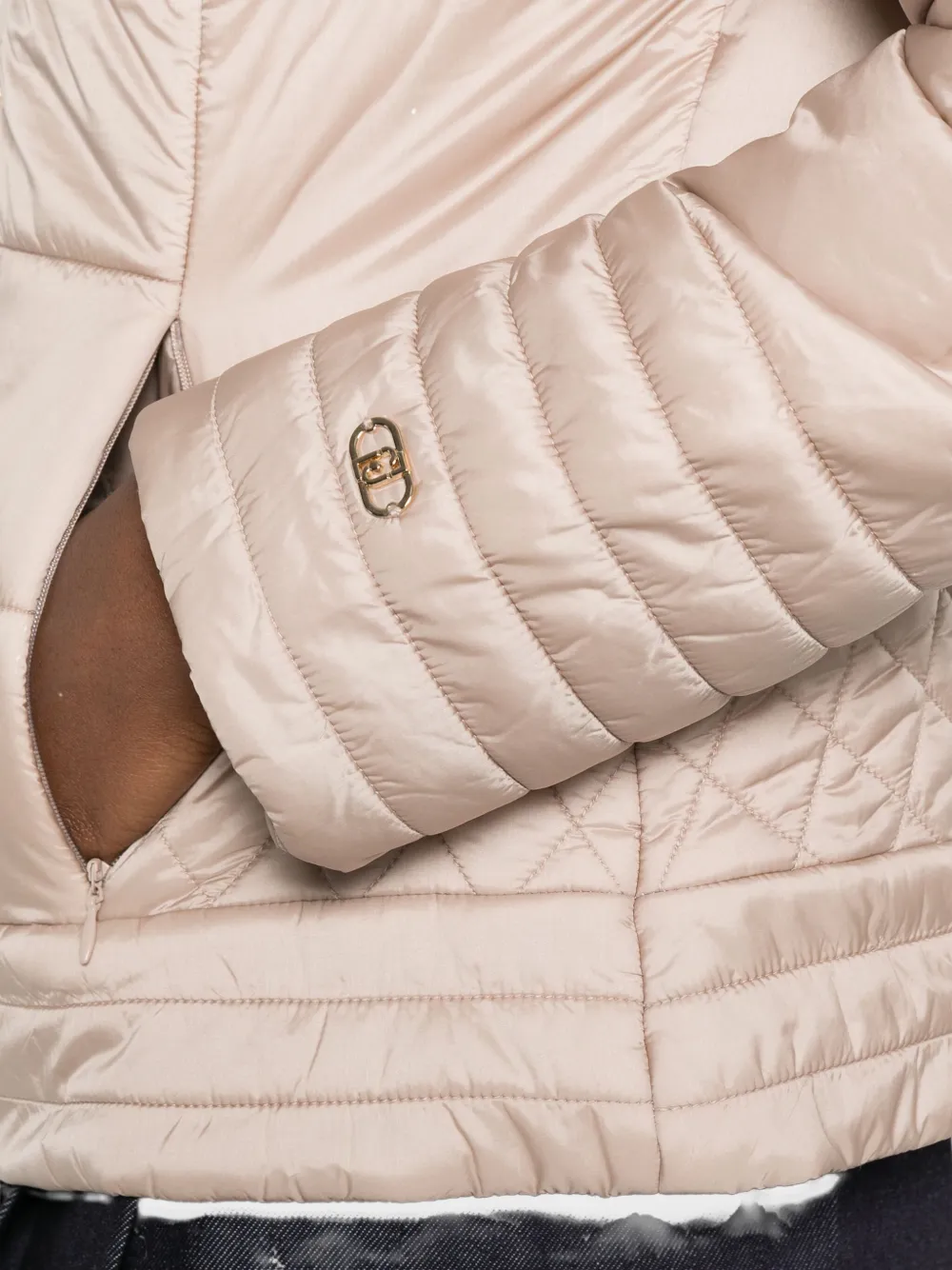 LIU JO Donsjack met capuchon Beige