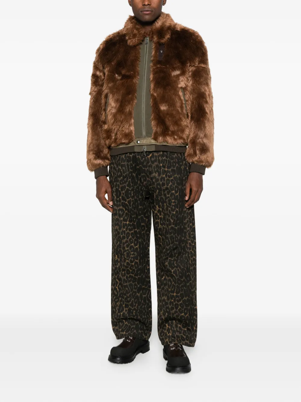 Andersson Bell animal-print pants | Wide-Leg Jeans | Image 2