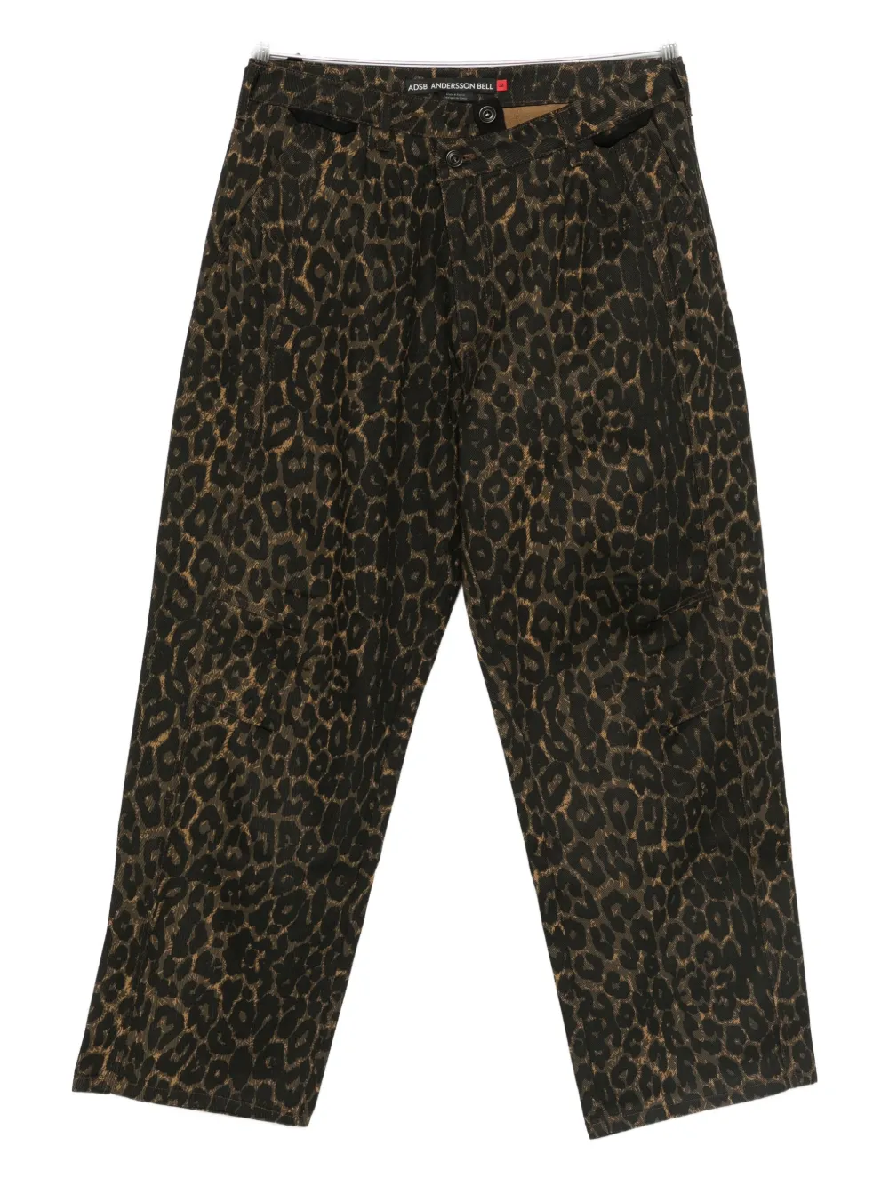 Andersson Bell animal-print pants | Green | Image 1