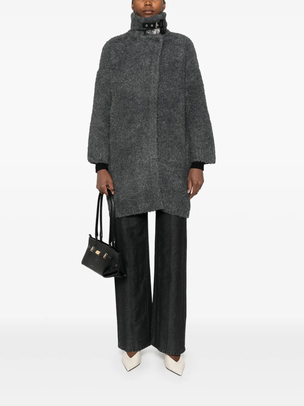 LIU JO buckle-collar coat | Oversized Coats | Image 2