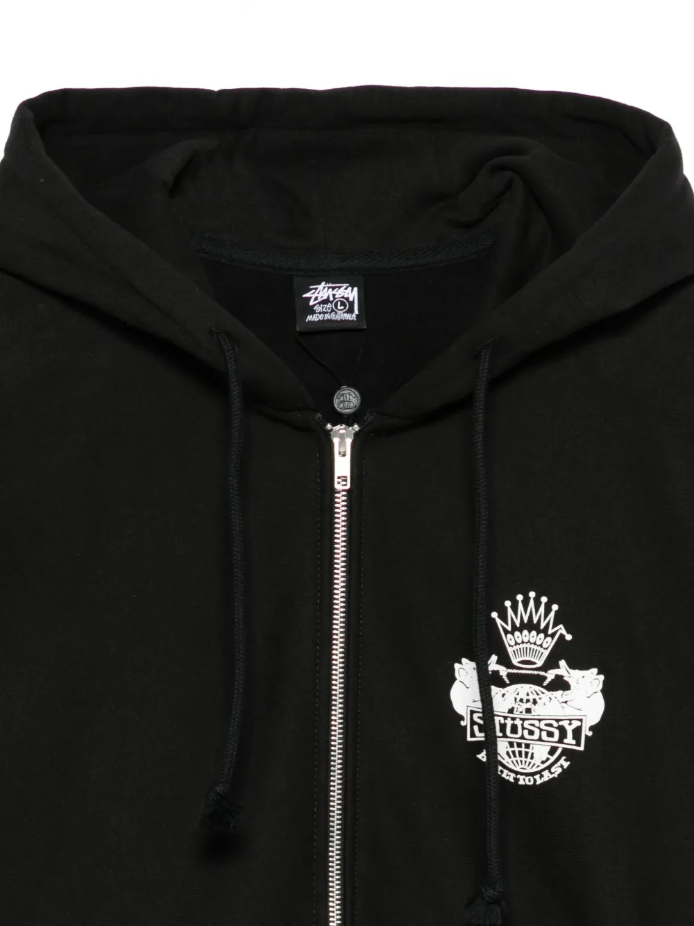 Stüssy Hoodie met logoprint Zwart