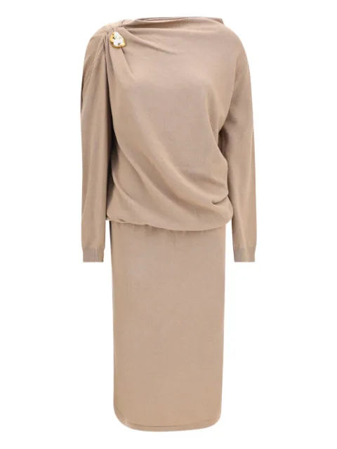 Fabiana Filippi embellished drape-detail dress