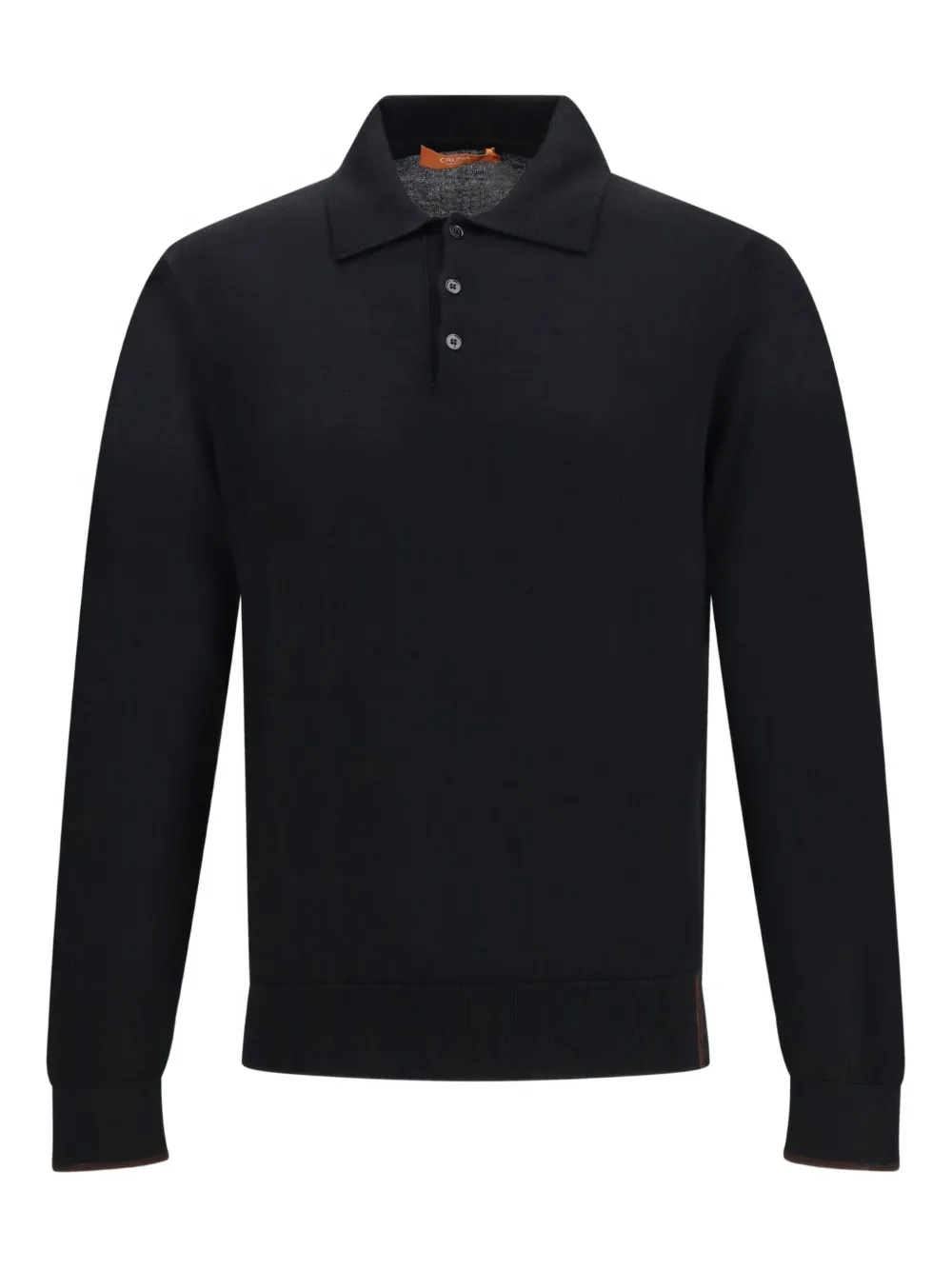 Cruna wool polo shirt | Black | Image 1