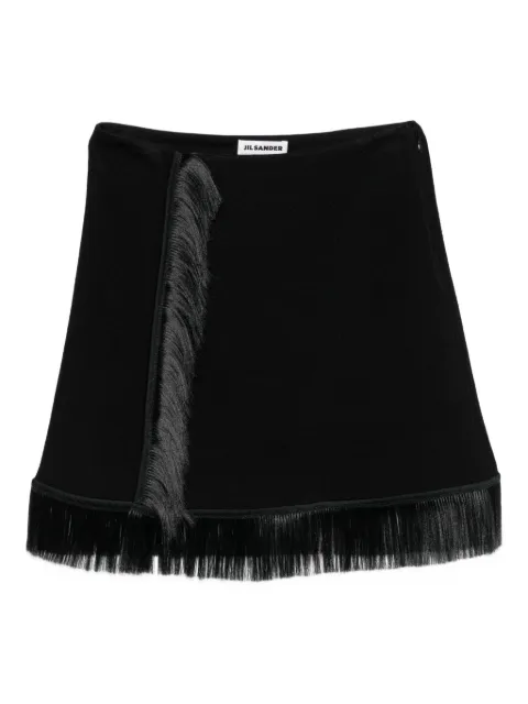 Jil Sander fringed mini skirt