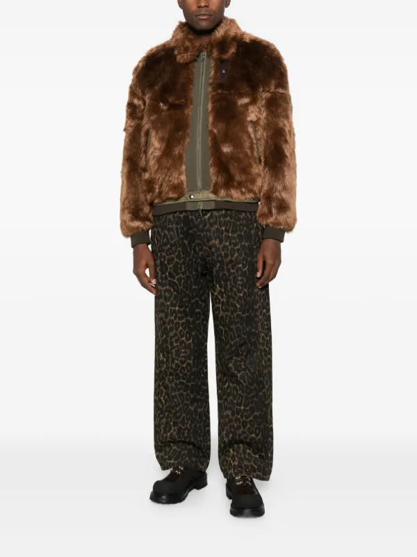 Andersson Bell faux-fur Bomber Jacket | Brown | FARFETCH ZA