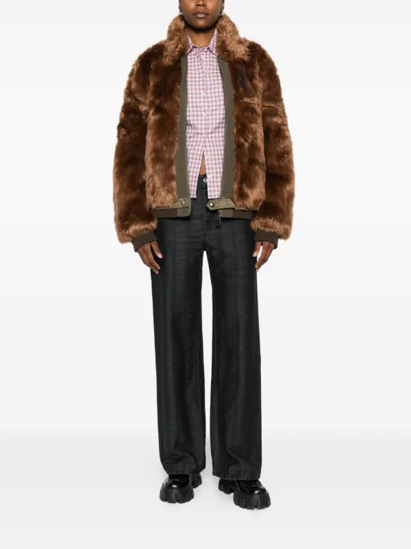 Andersson Bell faux-fur Bomber Jacket | Brown | FARFETCH PT