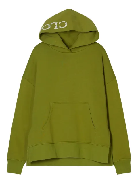Closed logo-embroidered cotton hoodie