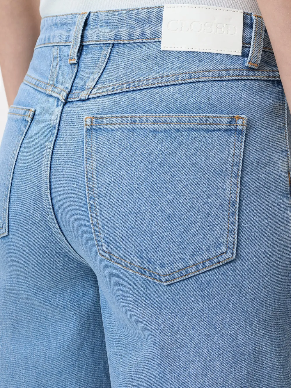 Closed Panelled Straight Jeans In Blue