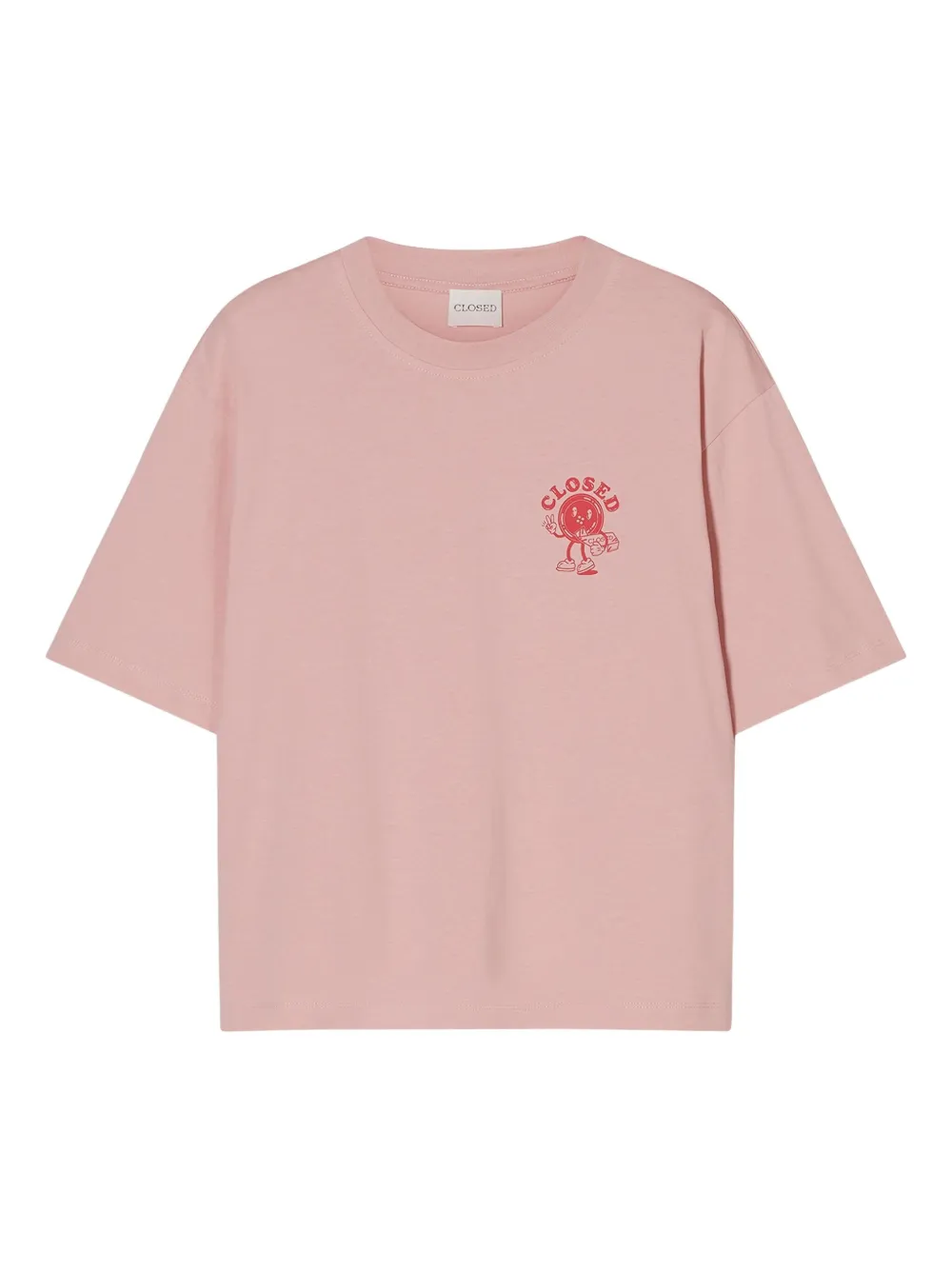 Closed playera de algodón con estampado gráfico | rosado | Image 1