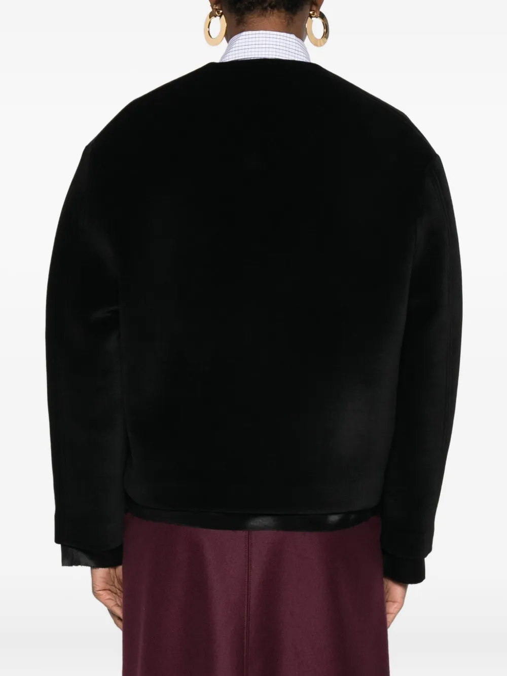 Jil Sander Trui met V-hals Zwart