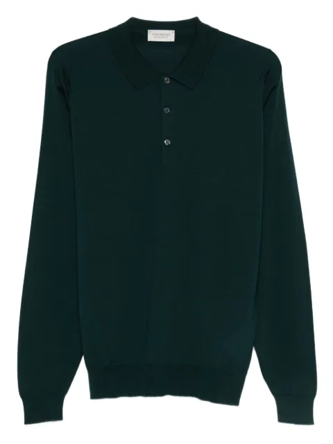 John Smedley playera tipo polo manga larga