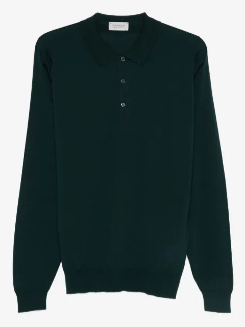 John Smedley long-sleeve polo shirt
