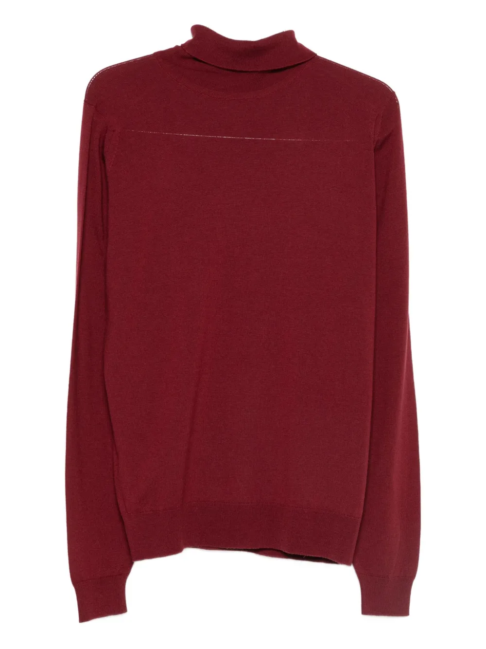 John Smedley Connell Roll-neck Sweater In Red