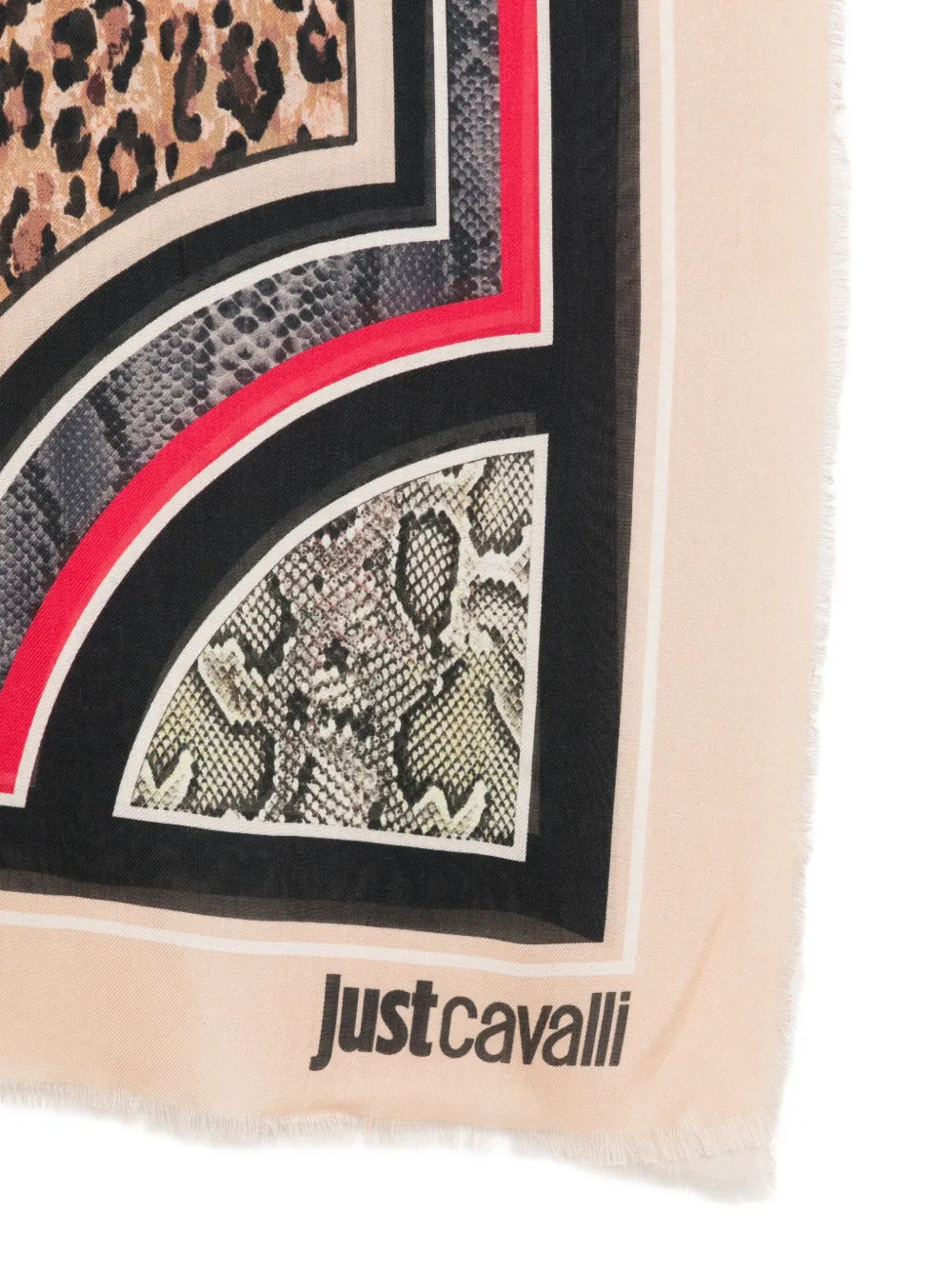 Just Cavalli animal-print scarf - Beige