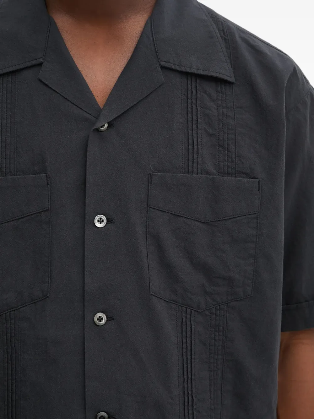 Neighborhood Overhemd met korte mouwen Zwart